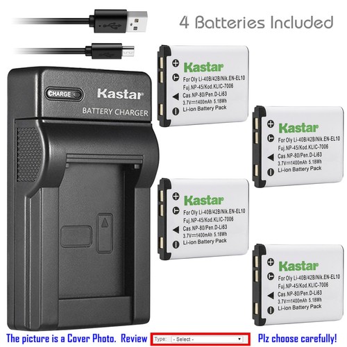 Kastar battery slim - slim, charger